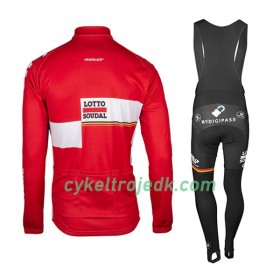 Cykeltøj Langærmet + Bib Cykelbukser 2017 Lotto Soudal N001